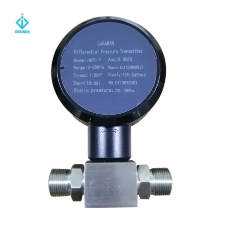 High tech IOT pressure sensor long life LoraWan differential pressure transmitter